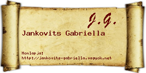 Jankovits Gabriella névjegykártya